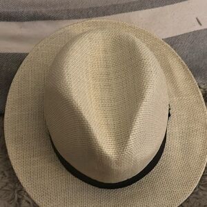 New Brone Men's Ivory Fedora Paper Straw Hat OS